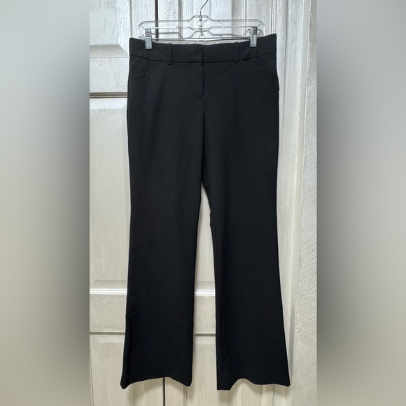 Theory Women 8 Black Wool Stretchy Boot Cut Dress Pants - Picture 1 of 11